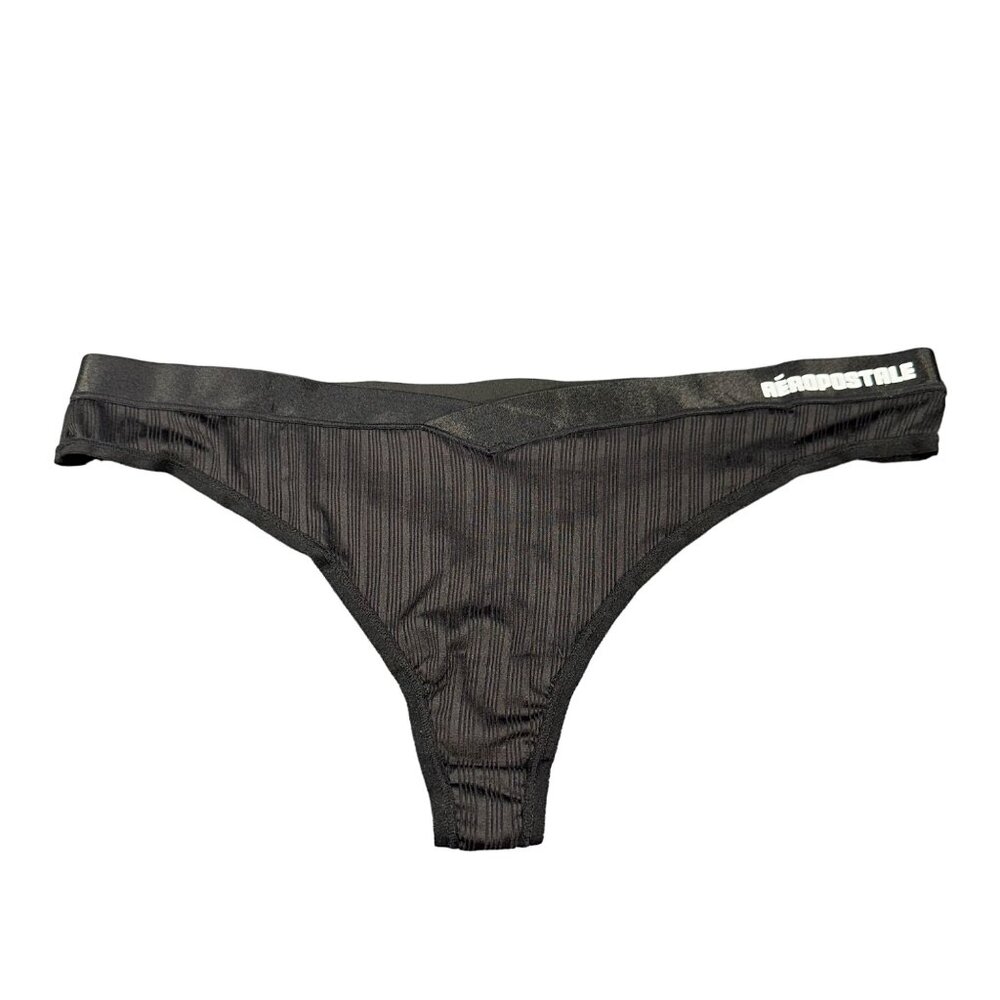 Aéropostale Women’s Size XL Panty Thong Seamless Black New Without Tags